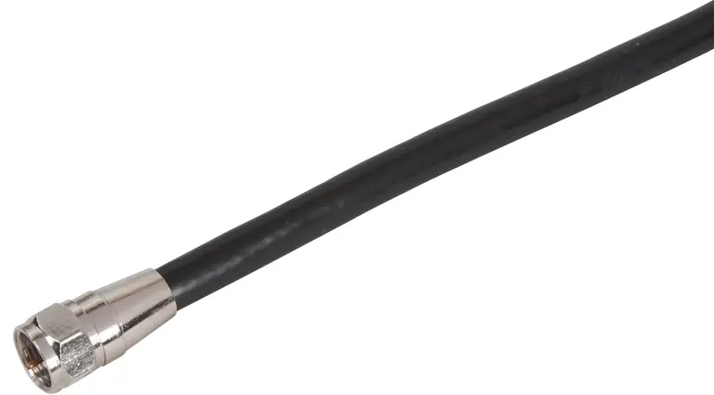 12 Feet Rg6 Coaxial Cable, Black - Model Vg101206b