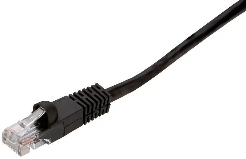7 Foot Cat 6e Rj45 Networking Cable - Black Sheath, 10 Gbps Transmission Rate