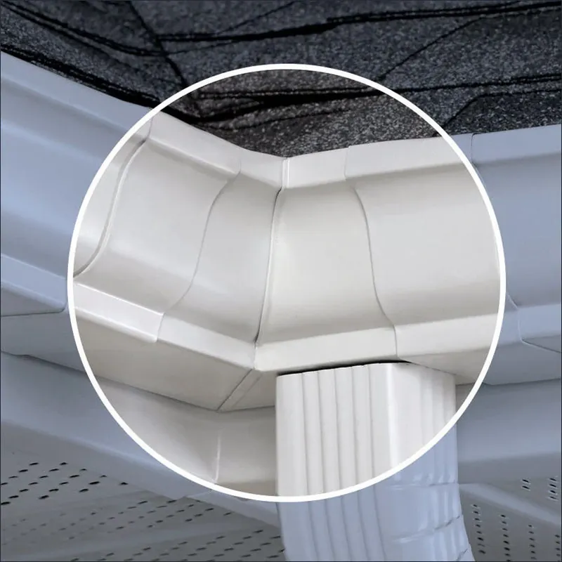 Amerimax 3.5 In. H X 3.75 In. W X 7.5 In. L White Aluminum K Inside Miter