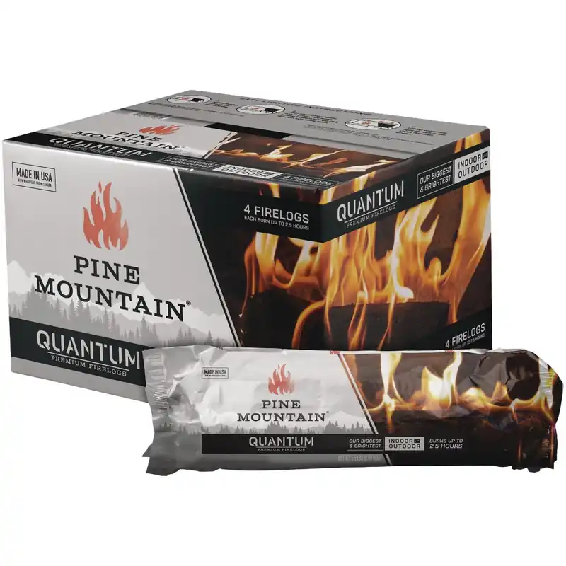 100307 Pine Mountain Quantum Premium Firelog, Single Log - Pack Of 4