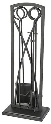 5-pc. Fireplace Tool Set, Gothic Black