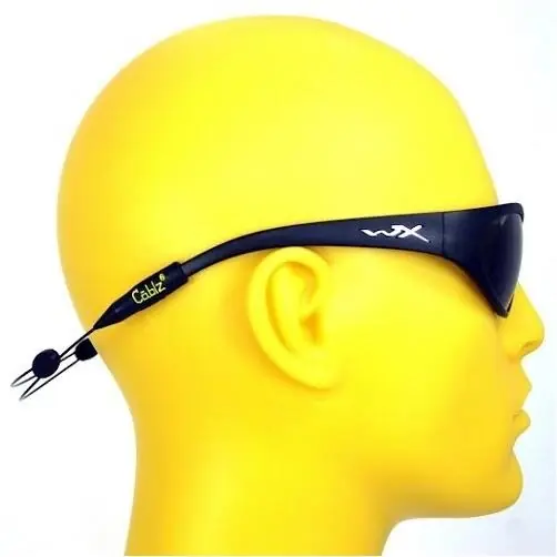 Adjustable Eyewear Holder 14 Inch Black Zipzb14