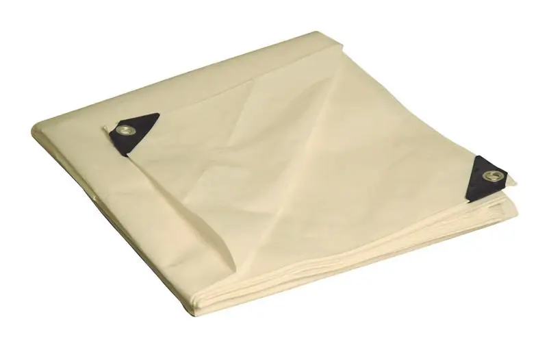Foremost Dry Top 12 Ft. W X 20 Ft. L Heavy Duty Polyethylene Tarp Beige