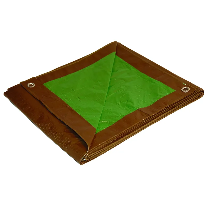 Dry Top 18 Ft. W X 24 Ft. L Medium Duty Reversible Tarp Brown/green