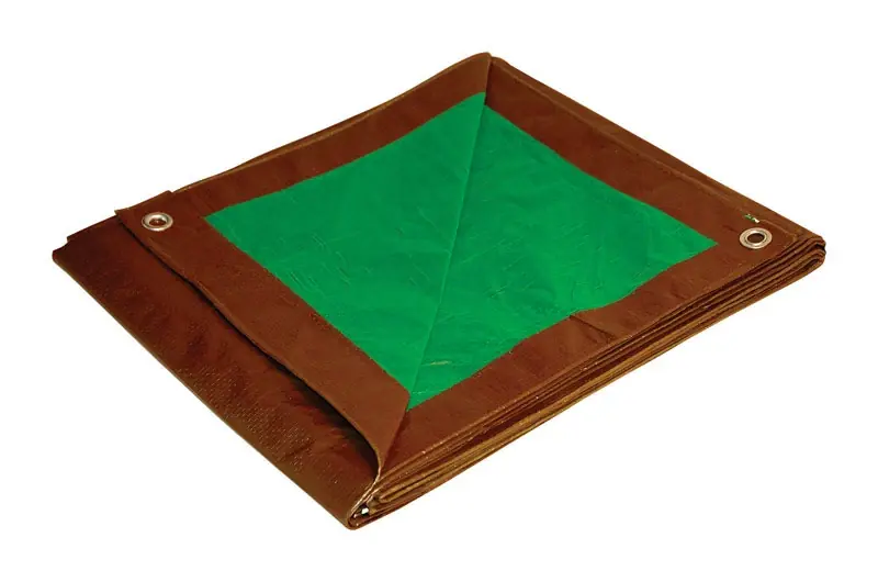 Dry Top 30‘ X 60‘ Medium Duty Reversible Polyethylene Tarp Brown/green