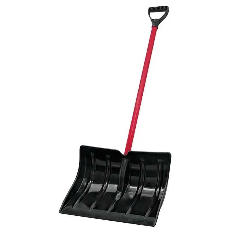 18" Snow Shovel With D-grip Steel Handle And Poly Blade