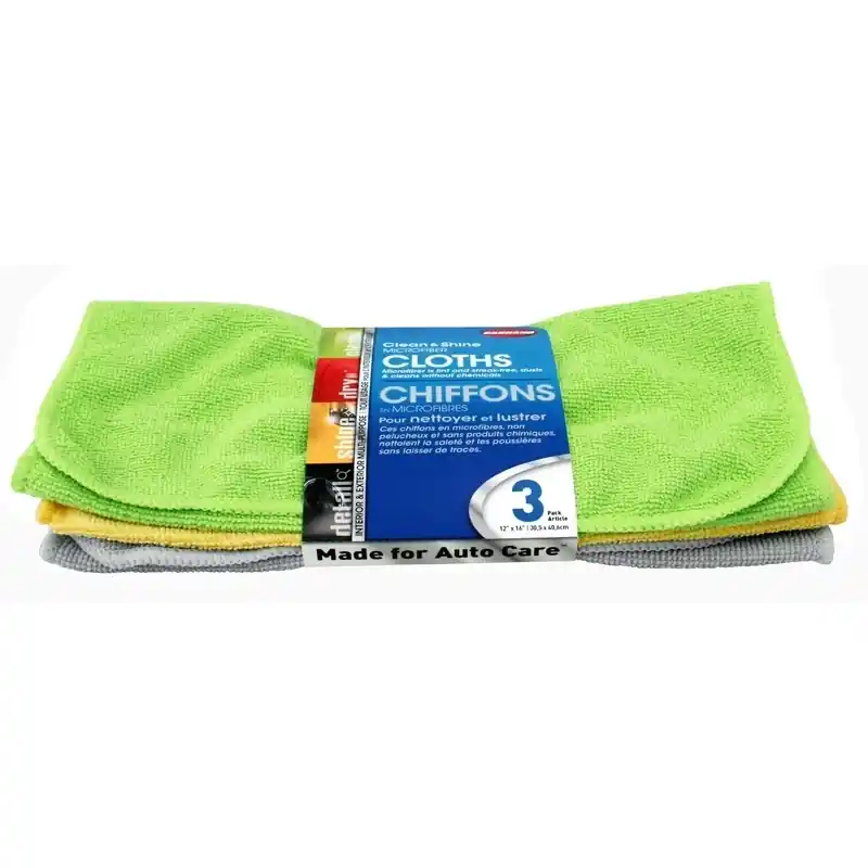 Carrand Microfiber Auto Drying Towel 16 In. L X 16 In. W 3 Pk