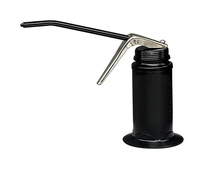 6 Oz Rigid Spout Oil Can With Pistol Grip And Epoxy Finish