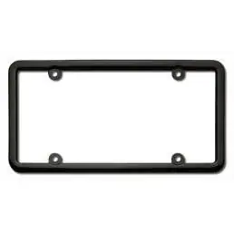 Cruiser Accessories 20050 Classic Lite License Plate Frame, Black With Free Screw Caps
