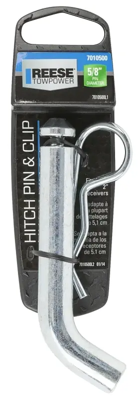 7010500 5/8 In. Steel Hitch Pin With Clip For Towing