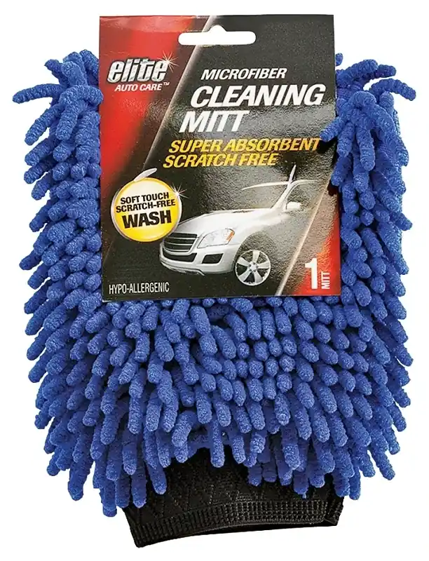Microfiber Cleaning Mitt For Streak-free Auto Wash - Model 8982