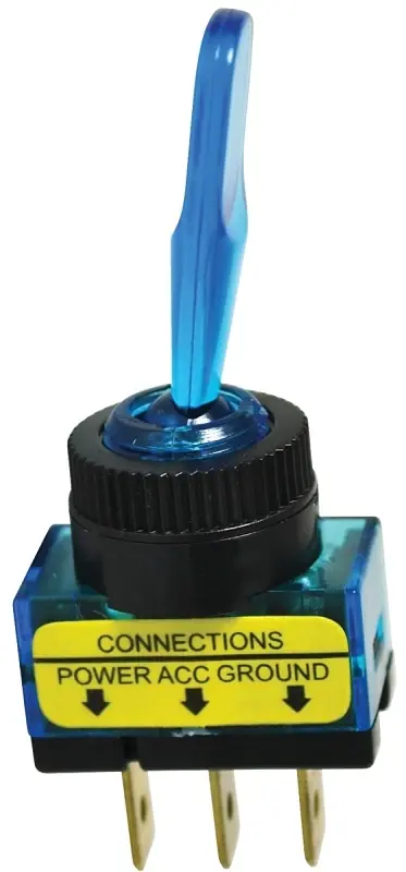 20 Amp Illuminated Blue Glow Toggle Switch