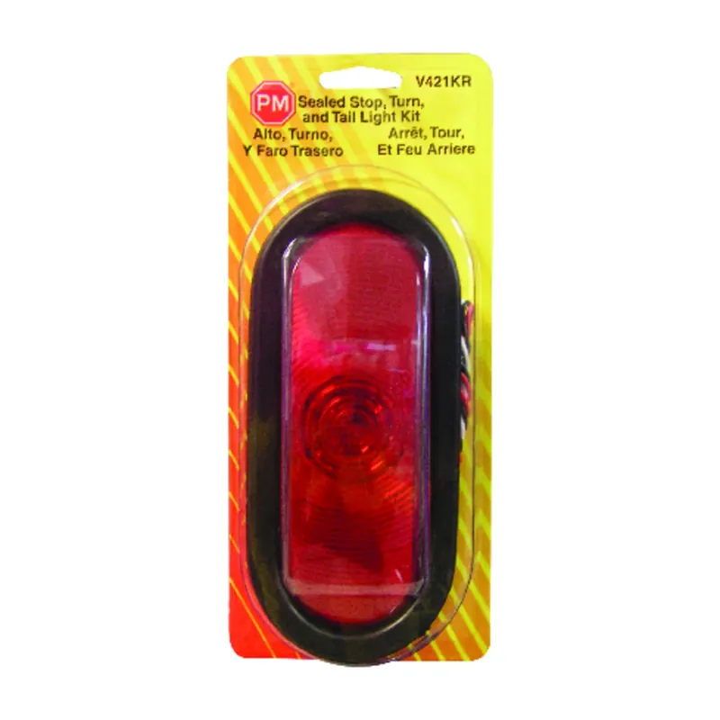 V421kr Red Oval Stop/tail/turn Light Kit - 24 Volts