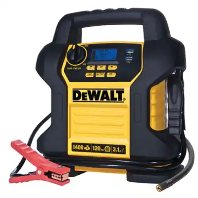 1400 Peak Amp Jump Starter With Digital Compressor And Led Work Light