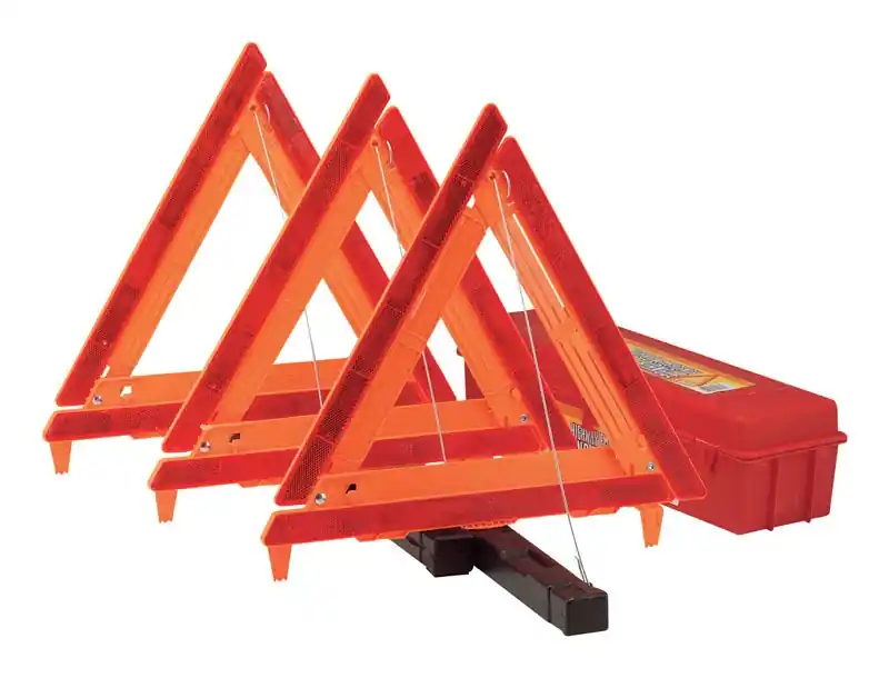Red Triangular Reflector 3 Pk