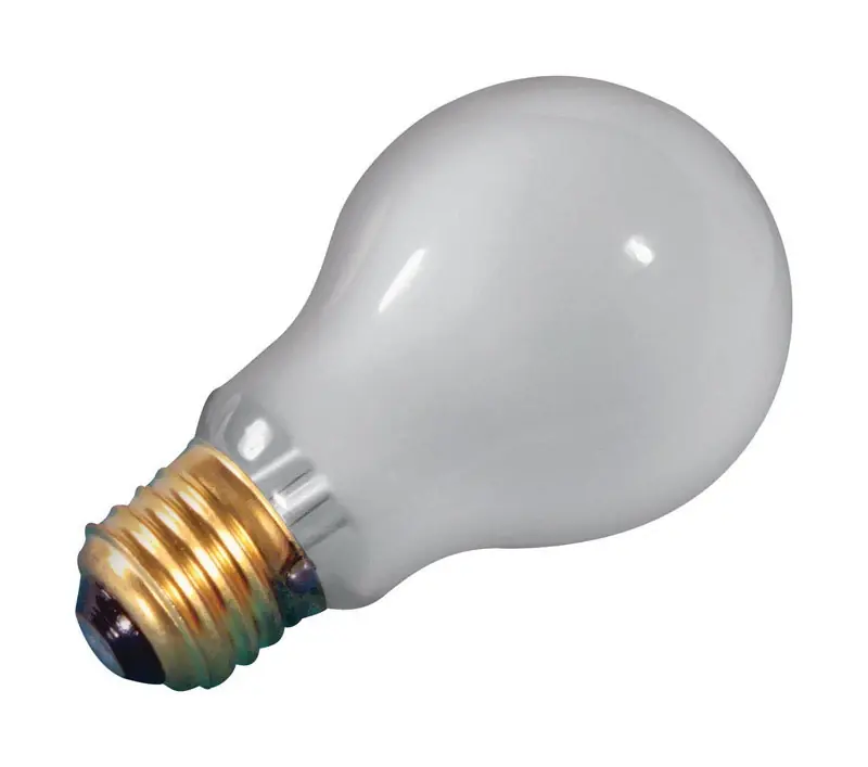25 W A19 Appliance Incandescent Bulb E26 (medium) White 1 Pk