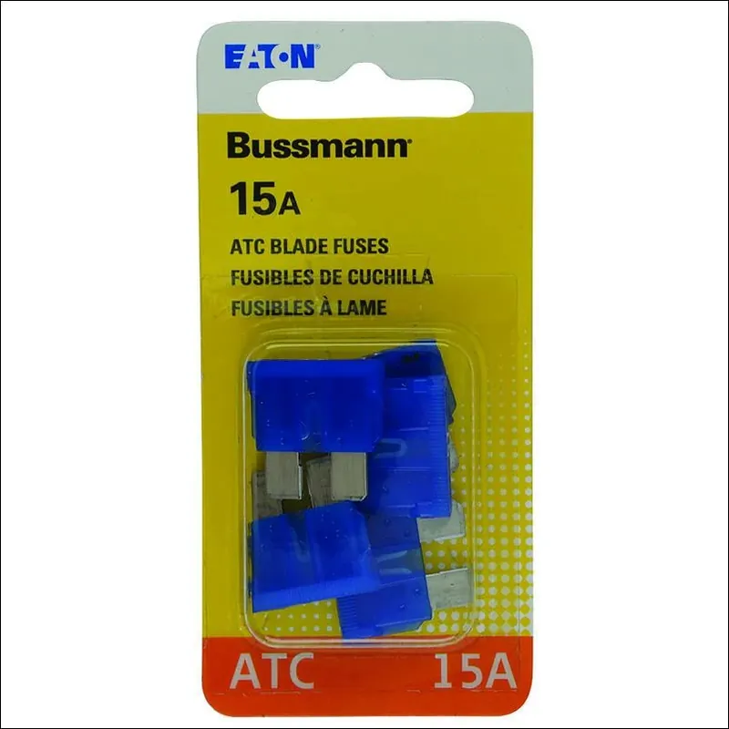 Bussmann 15 Amps Atc Blue Blade Fuse 5 Pk
