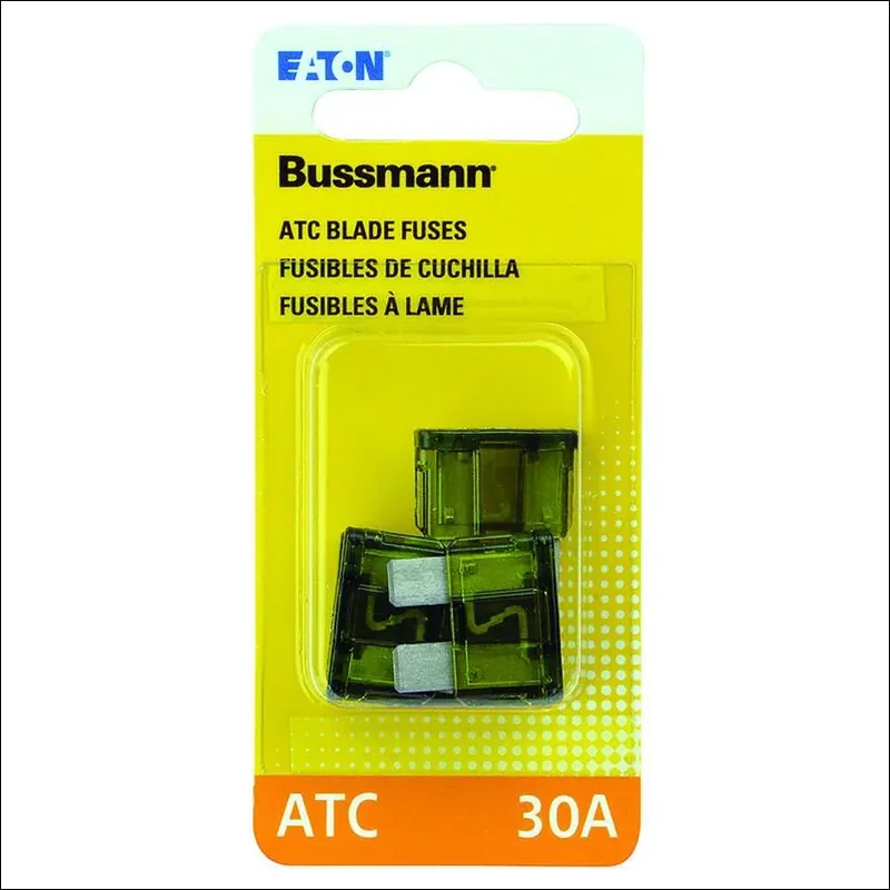 Bussmann 30 Amps Atc Green Blade Fuse 5 Pk