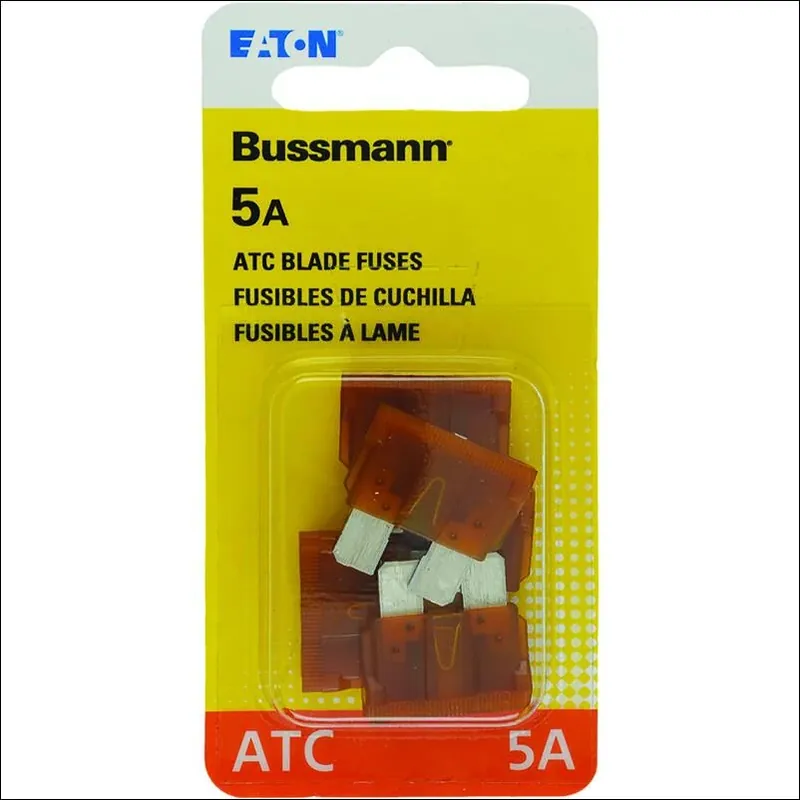 Bussmann 5 Amps Atc Brown Blade Fuse 5 Pk