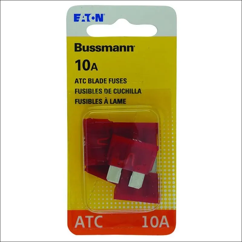 Bussmann 10 Amps Atc Red Blade Fuse 5 Pk