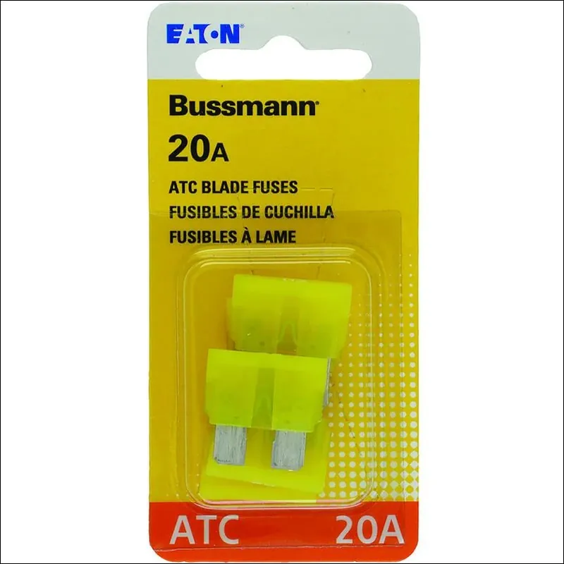 Bussmann 20 Amps Atc Yellow Blade Fuse 5 Pk