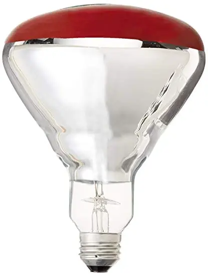 260675 250 Watt R40 Red Heat Lamp - Dimmable Flood Beam