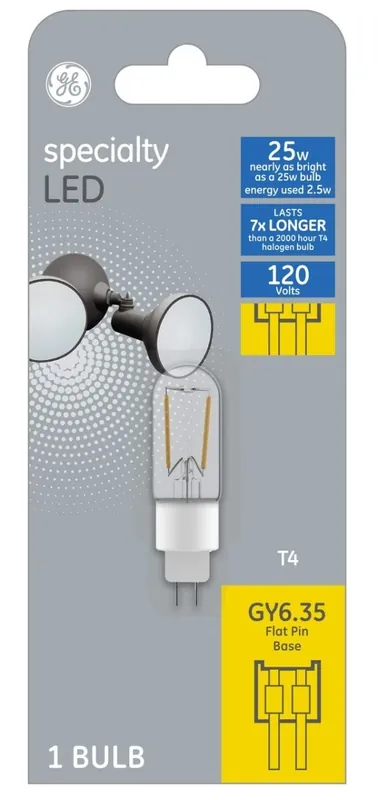 Led Light Bulb, Clear, Filament Design, 2 Watt, 400 Lumens