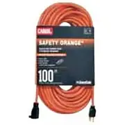 06801.63.04 Safety Orange 100 Feet 12/3 Gauge Outdoor Extension Cord