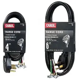 05604.63.10 Srdt Replacement Range Cord 4‘ 50 Amp 250 Volt Gray Jacket