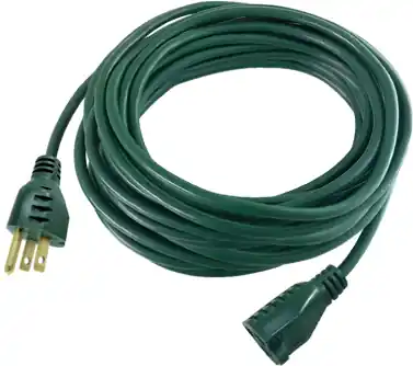 40‘ 16/3 Sjtw-a Green Vinyl Extension Cord - 13a, 125v, Ul Listed