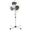 16 Inch Three-speed Oscillating Stand Fan - White, Remote Control, Metal/plastic