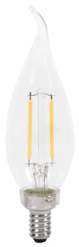 Led B10 Clear Daylight 2.5 Watt Decorative Chandelier Light Bulb