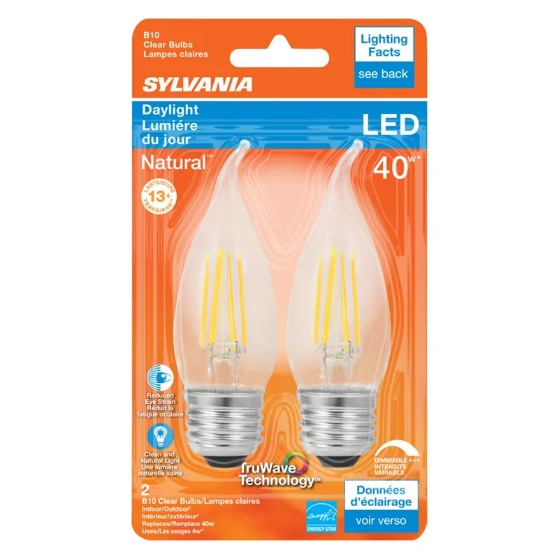 3005223 40w B10 E26 Dimmable Led Bulb - Pack Of 2