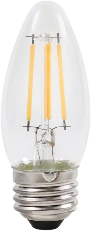 Led B10 Clear Soft White Decorative Chandelier Light Bulb 4 Watts
