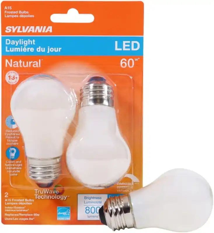40776 Led A15 Frosted Daylight Bulb 7 Watts 800 Lumens