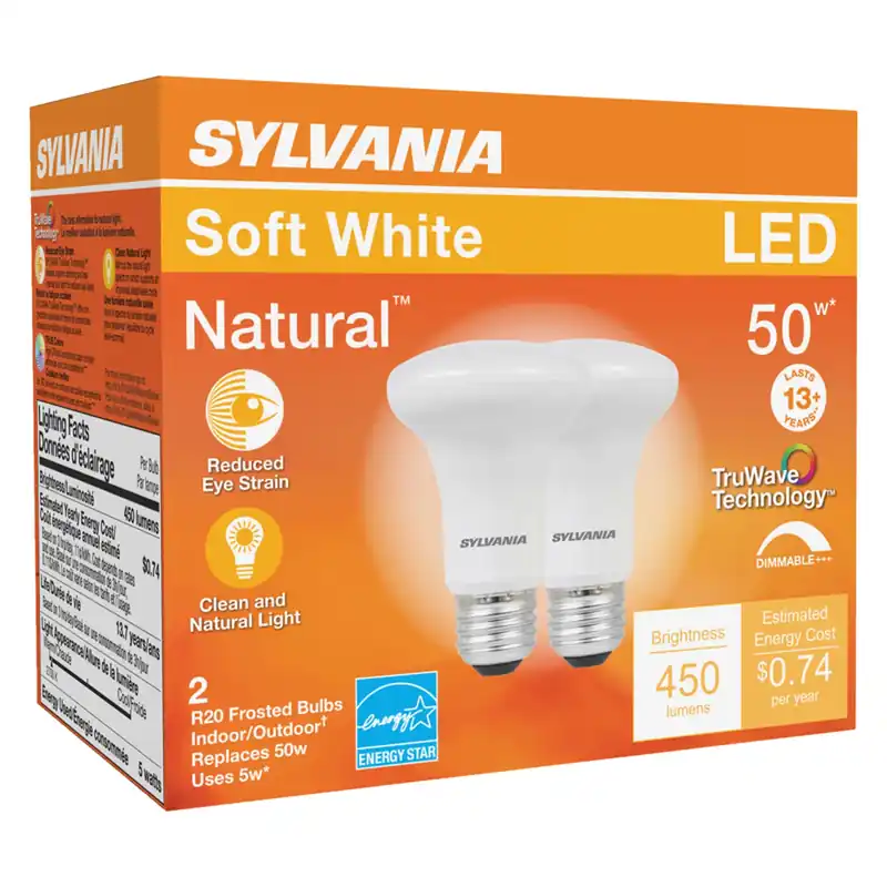 3005239 50w R20 E26 Led Bulb, Soft White - Pack Of 2