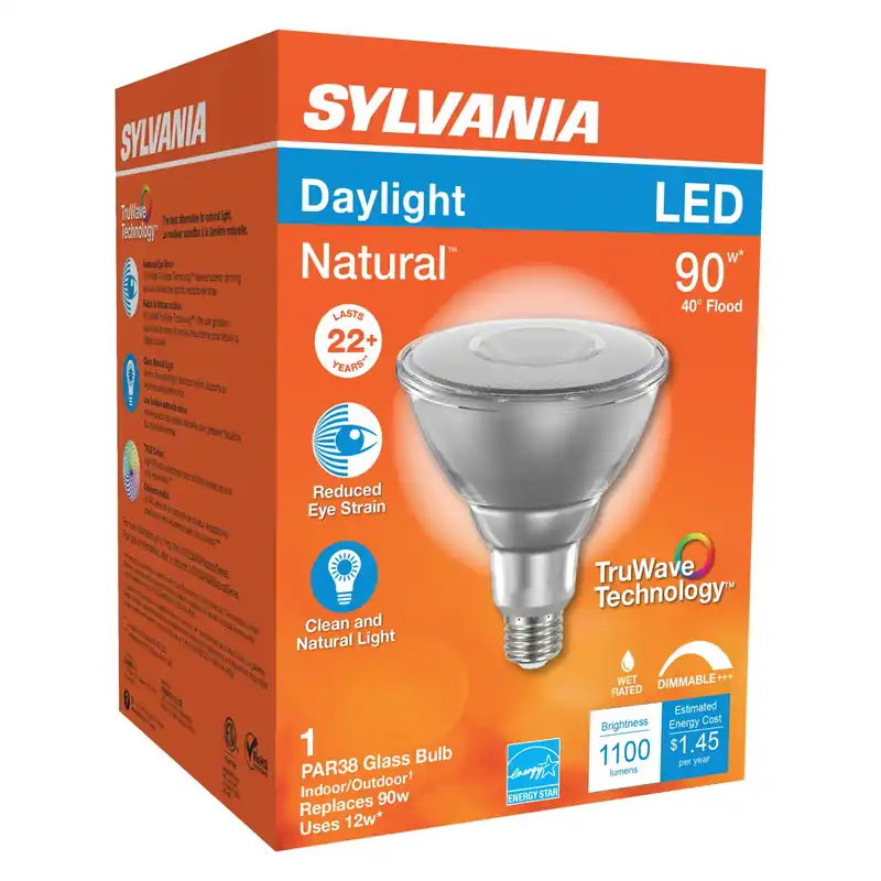 Natural Par38 E26 (medium) Led Floodlight Bulb Daylight 90 Watt Equivalence 1 Pk
