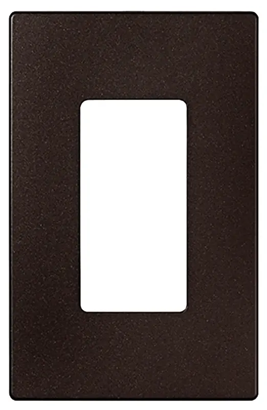 Designer 1 Gang Screwless Wallplate - Oil Rubbed Bronze Finish
