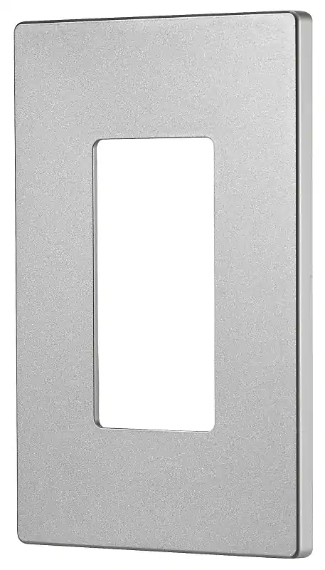 Designer 1-gang Screwless Wallplate In Silver Granite - Model Pjs26sg-sp-l