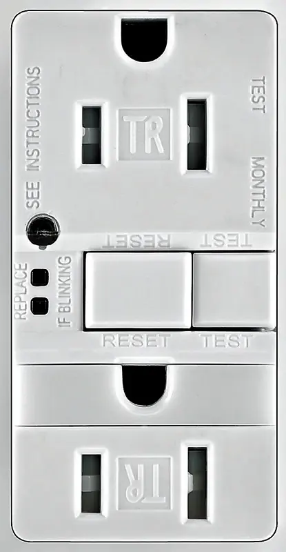 Arrow Hart 15 Amp 125 Volt Gfci Duplex Receptacle With Nightlight - White
