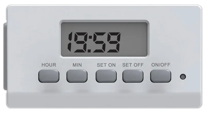 Digital Indoor Timer 24 Hour Cycle 1 Outlet With Battery Backup