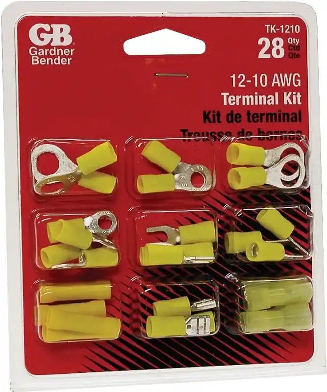 28-pc. Terminal Kit, 12-10 Awg