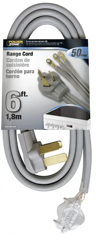 Orr628106 6-foot Range Cord 6/2 & 8/1 Gray 3 Conductor