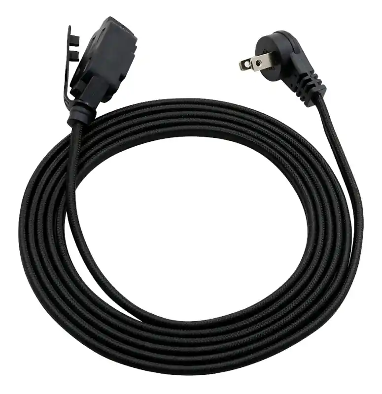 16/2 Spt-2 Black Extension Cord, 9 Feet Long