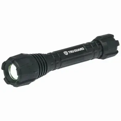 Tactical Focusing Flashlight, Rubber/aluminum Case, 250 Lumen