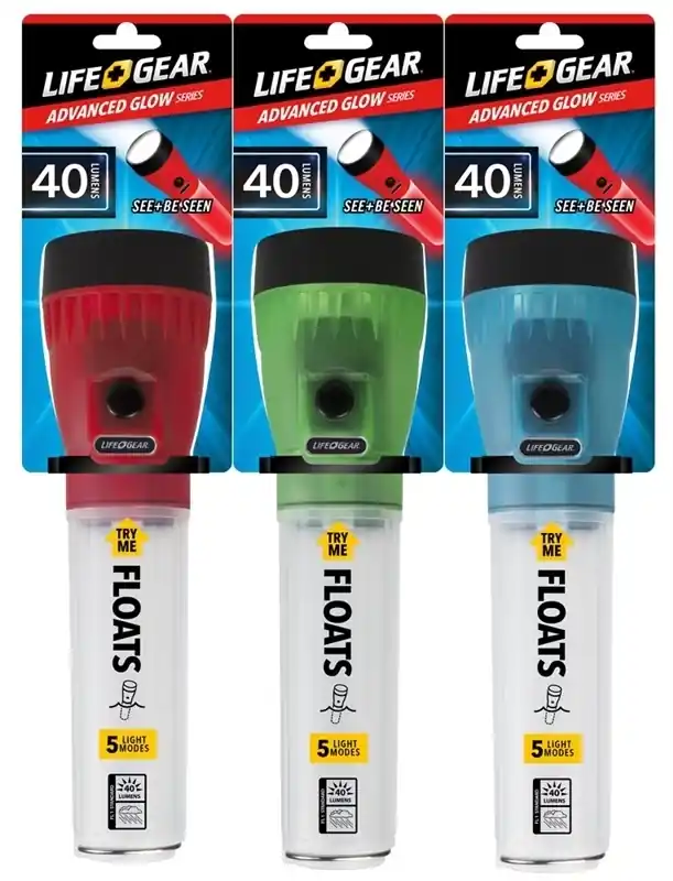 Life Gear Glow 400-hr. Flashlight - Assorted Colors