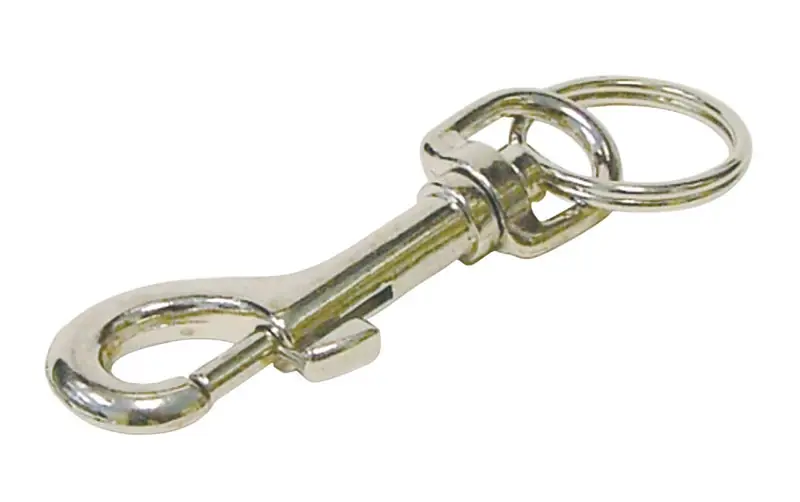 Hy-ko Metal Silver Snap Key Ring