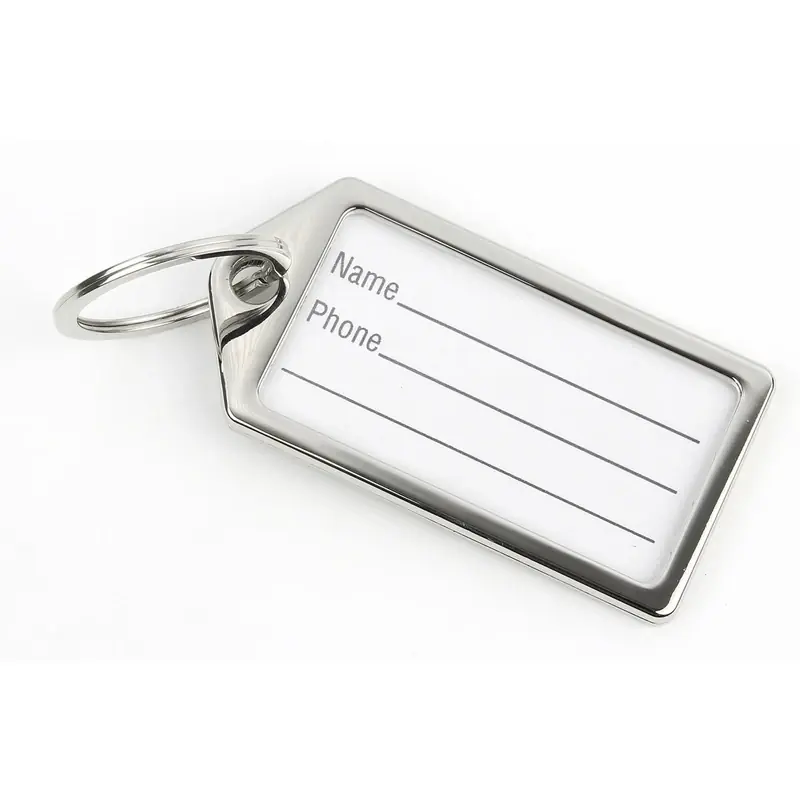 Hy-ko 2go Metal Silver Split Ring Key Tag - Model Kb381-bkt