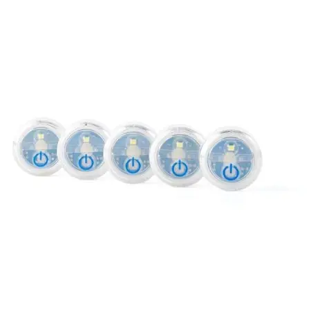 Luxpro Lp172 Waterproof Micro Led Puck Lights, 5 Pack