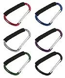 1297a Extra Large 7-7/8" Jumbo Aluminum Carabiner Clip With Soft Grip Handle